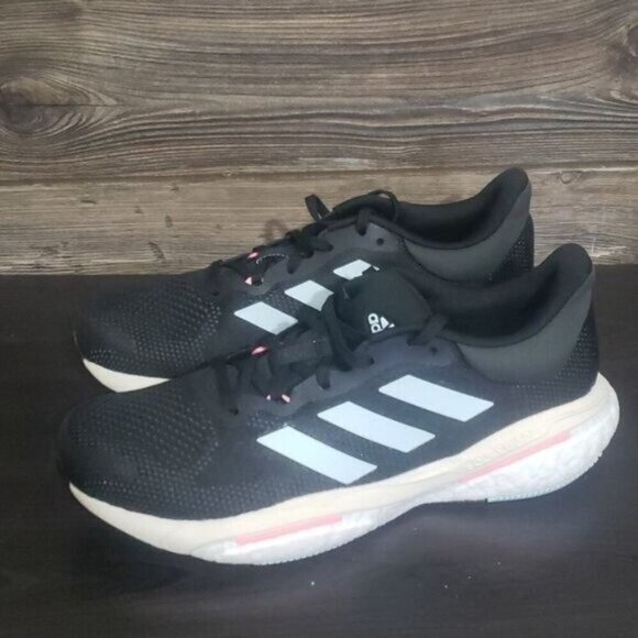 New‎ Adidas Solar Glide Womens Black Running Shoes Size 10 Lightweight Athletic - Picture 6 of 8